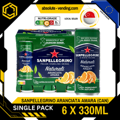 [SINGLE PACK] SAN PELLEGRINO Aranciata Amara Sparkling Beverage 330ML X 6 (CAN) - ABSOLUTE MART[SINGLE PACK] SAN PELLEGRINO Aranciata Amara Sparkling Beverage 330ML X 6 (CAN)