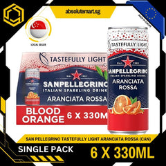 [SINGLE PACK] SAN PELLEGRINO Aranciata Rossa Tastefully Light Sparkling Beverage 330ML X 6 (CAN) - ABSOLUTE MART[SINGLE PACK] SAN PELLEGRINO Aranciata Rossa Tastefully Light Sparkling Beverage 330ML X 6 (CAN)