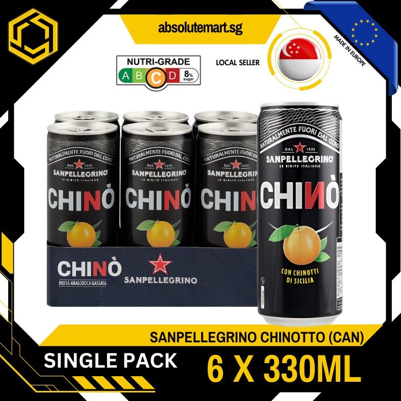 [SINGLE PACK] SAN PELLEGRINO Chinotto Sparkling Beverage 330ML X 6 (CAN) - ABSOLUTE MART[SINGLE PACK] SAN PELLEGRINO Chinotto Sparkling Beverage 330ML X 6 (CAN)