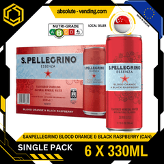 [SINGLE PACK] SAN PELLEGRINO Essenza Blood Orange & Black Raspberry 330ML X 6 (CAN) - ABSOLUTE MART[SINGLE PACK] SAN PELLEGRINO Essenza Blood Orange & Black Raspberry 330ML X 6 (CAN)