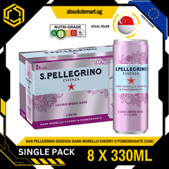 [SINGLE PACK] SAN PELLEGRINO Essenza Dark Morello Cherry & Pomegranate 330ML X 8 (CAN) - ABSOLUTE MART[SINGLE PACK] SAN PELLEGRINO Essenza Dark Morello Cherry & Pomegranate 330ML X 8 (CAN)
