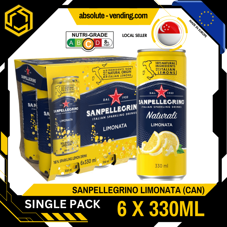 [SINGLE PACK] SAN PELLEGRINO Limonata Sparkling Beverage 330ML X 6 (CAN) - ABSOLUTE MART[SINGLE PACK] SAN PELLEGRINO Limonata Sparkling Beverage 330ML X 6 (CAN)