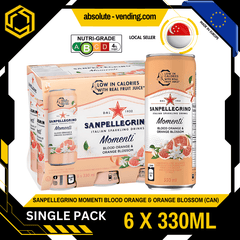 [SINGLE PACK] SAN PELLEGRINO MOMENTI BLOOD ORANGE & ORANGE BLOSSOM 330ML X 6 (CAN) - ABSOLUTE MART[SINGLE PACK] SAN PELLEGRINO MOMENTI BLOOD ORANGE & ORANGE BLOSSOM 330ML X 6 (CAN)