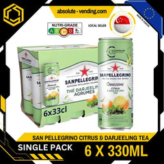 [SINGLE PACK] SAN PELLEGRINO Momenti Citrus Darjeeling Tea 330ML X 6 (CAN) - ABSOLUTE MART[SINGLE PACK] SAN PELLEGRINO Momenti Citrus Darjeeling Tea 330ML X 6 (CAN)