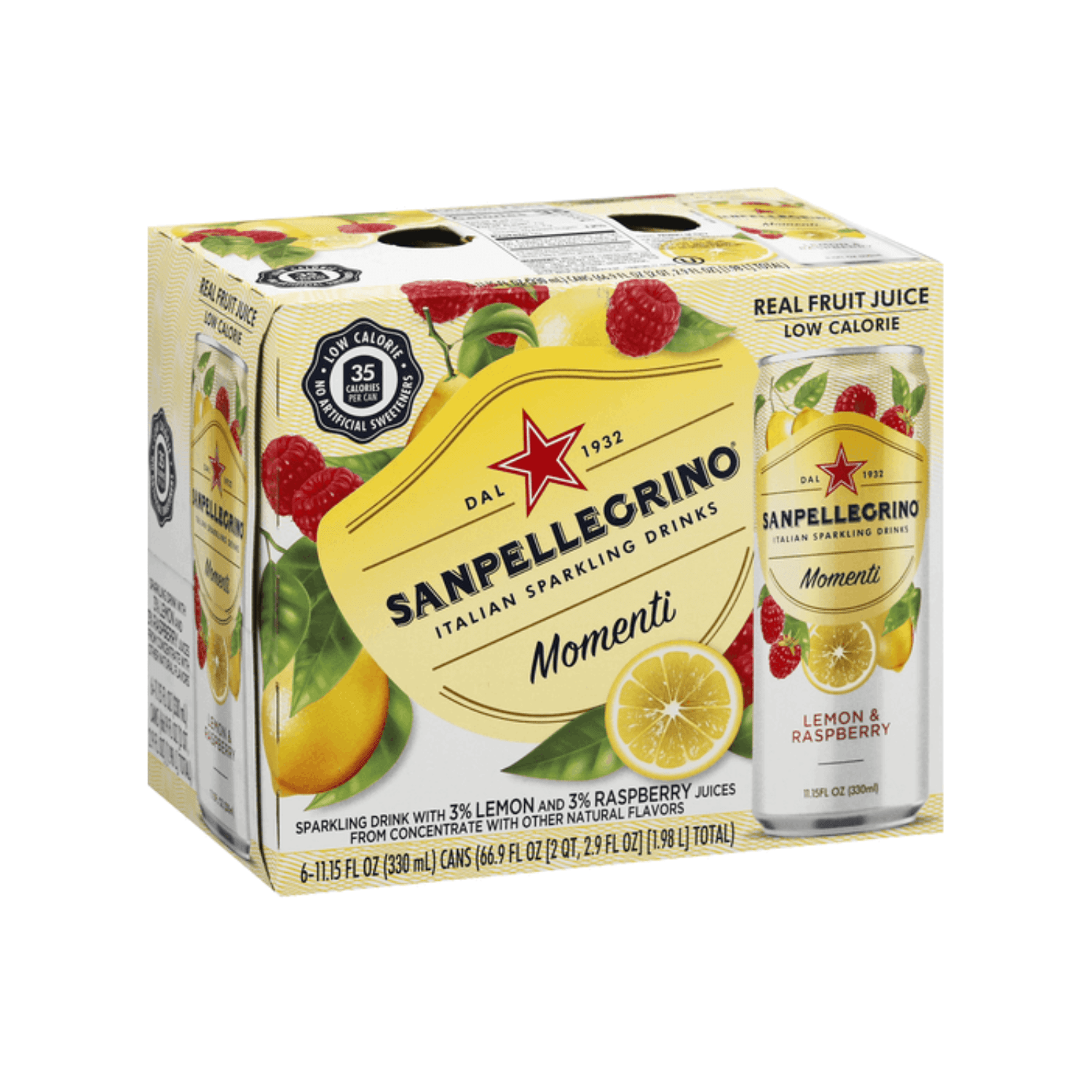 [SINGLE PACK] SAN PELLEGRINO MOMENTI LEMON & RASPBERRY 330ML X 6 (CAN) - ABSOLUTE MART[SINGLE PACK] SAN PELLEGRINO MOMENTI LEMON & RASPBERRY 330ML X 6 (CAN)Fruity Sparkling Drinks