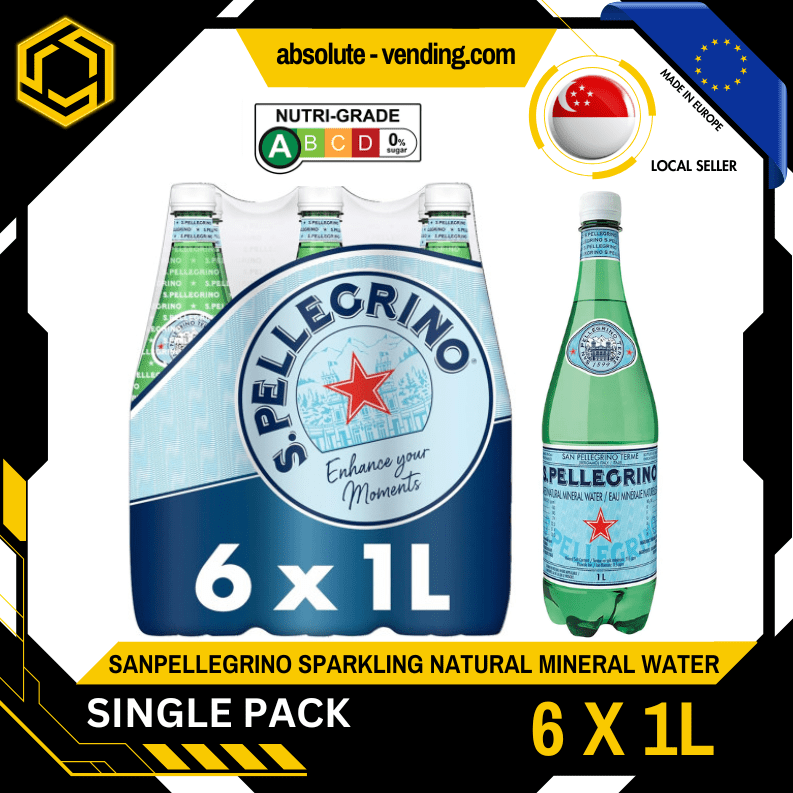 [SINGLE PACK] SAN PELLEGRINO Natural Sparkling Mineral Water 1L X 6 (BOTTLE) - ABSOLUTE MART[SINGLE PACK] SAN PELLEGRINO Natural Sparkling Mineral Water 1L X 6 (BOTTLE)