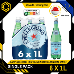 [SINGLE PACK] SAN PELLEGRINO Natural Sparkling Mineral Water 1L X 6 (BOTTLE) - ABSOLUTE MART[SINGLE PACK] SAN PELLEGRINO Natural Sparkling Mineral Water 1L X 6 (BOTTLE)