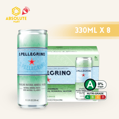 [SINGLE PACK] SAN PELLEGRINO Natural Sparkling Mineral Water 330ML X 8 (CAN) - ABSOLUTE MART[SINGLE PACK] SAN PELLEGRINO Natural Sparkling Mineral Water 330ML X 8 (CAN)Sparkling Water