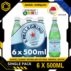 [SINGLE PACK] SAN PELLEGRINO Natural Sparkling Mineral Water 500ML X 6 (BOTTLE) - ABSOLUTE MART[SINGLE PACK] SAN PELLEGRINO Natural Sparkling Mineral Water 500ML X 6 (BOTTLE)