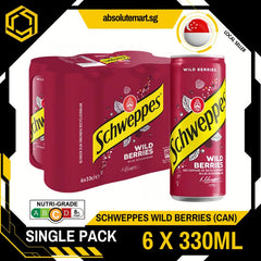[SINGLE PACK] SCHWEPPES Wild Berries 330ML X 6 (CAN) - ABSOLUTE MART[SINGLE PACK] SCHWEPPES Wild Berries 330ML X 6 (CAN)