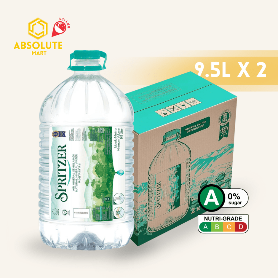 SPRITZER Natural Mineral Water 9.5L X 2 (BOTTLE) - ABSOLUTE MARTSPRITZER Natural Mineral Water 9.5L X 2 (BOTTLE)Still Water