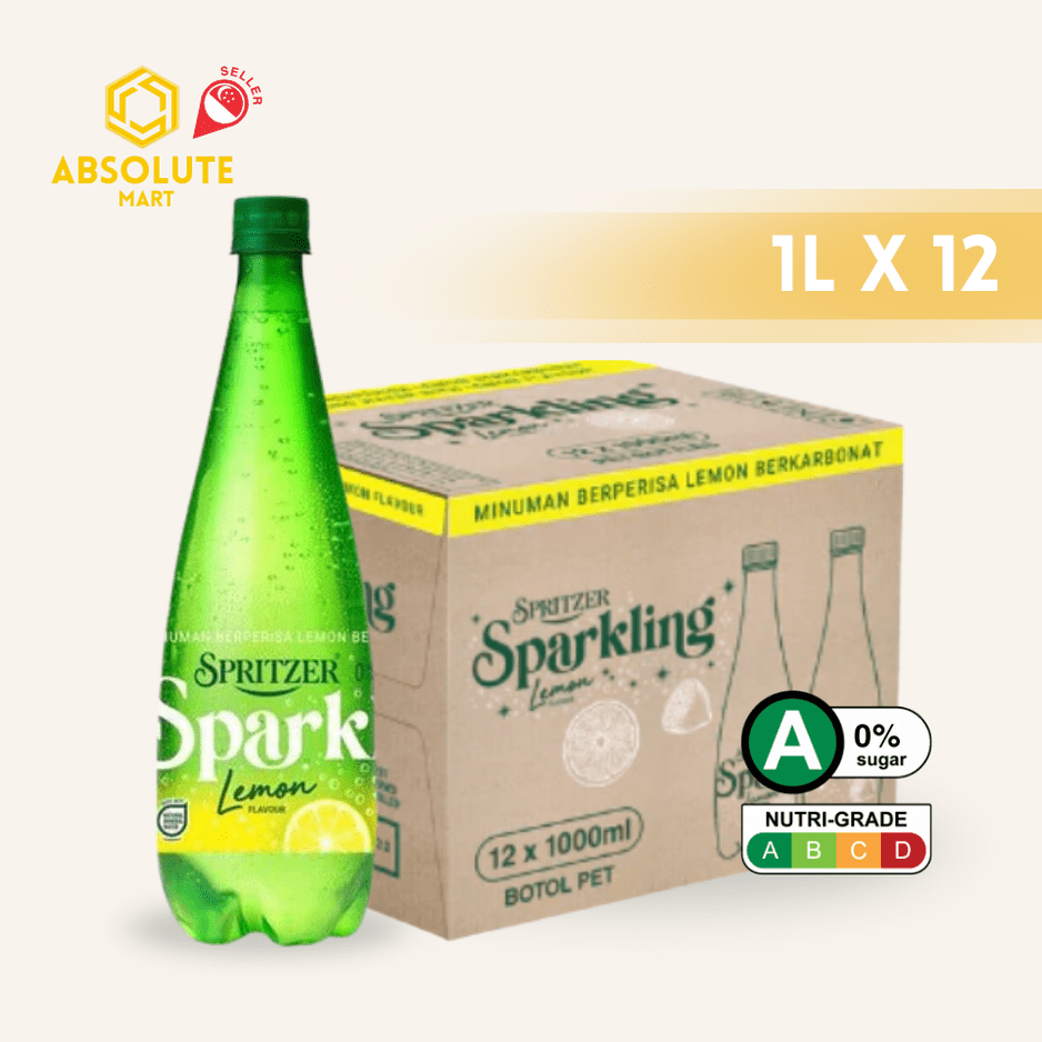 SPRITZER Sparkling Lemon Mineral Water 1L X 12 (BOTTLE) - ABSOLUTE MARTSPRITZER Sparkling Lemon Mineral Water 1L X 12 (BOTTLE)Flavoured Sparkling Drinks
