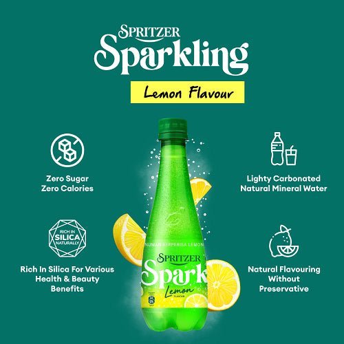 SPRITZER Sparkling Lemon Mineral Water 400ML X 24 (BOTTLE) - ABSOLUTE MARTSPRITZER Sparkling Lemon Mineral Water 400ML X 24 (BOTTLE)