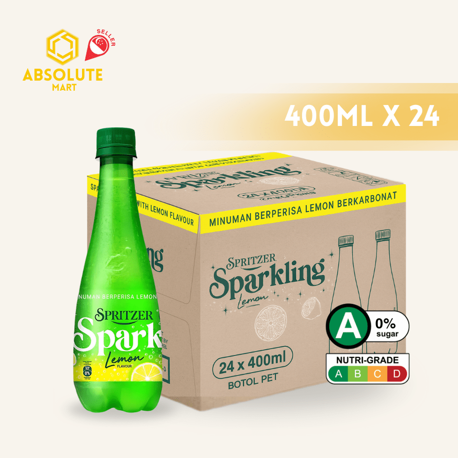 SPRITZER Sparkling Lemon Mineral Water 400ML X 24 (BOTTLE) - ABSOLUTE MARTSPRITZER Sparkling Lemon Mineral Water 400ML X 24 (BOTTLE)Flavoured Sparkling Drinks