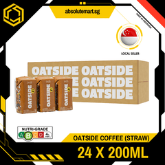 [STRAW] OATSIDE Coffee Latte 200ML X 24 (TETRA) - ABSOLUTE MART[STRAW] OATSIDE Coffee Latte 200ML X 24 (TETRA)Non - Dairy Milk