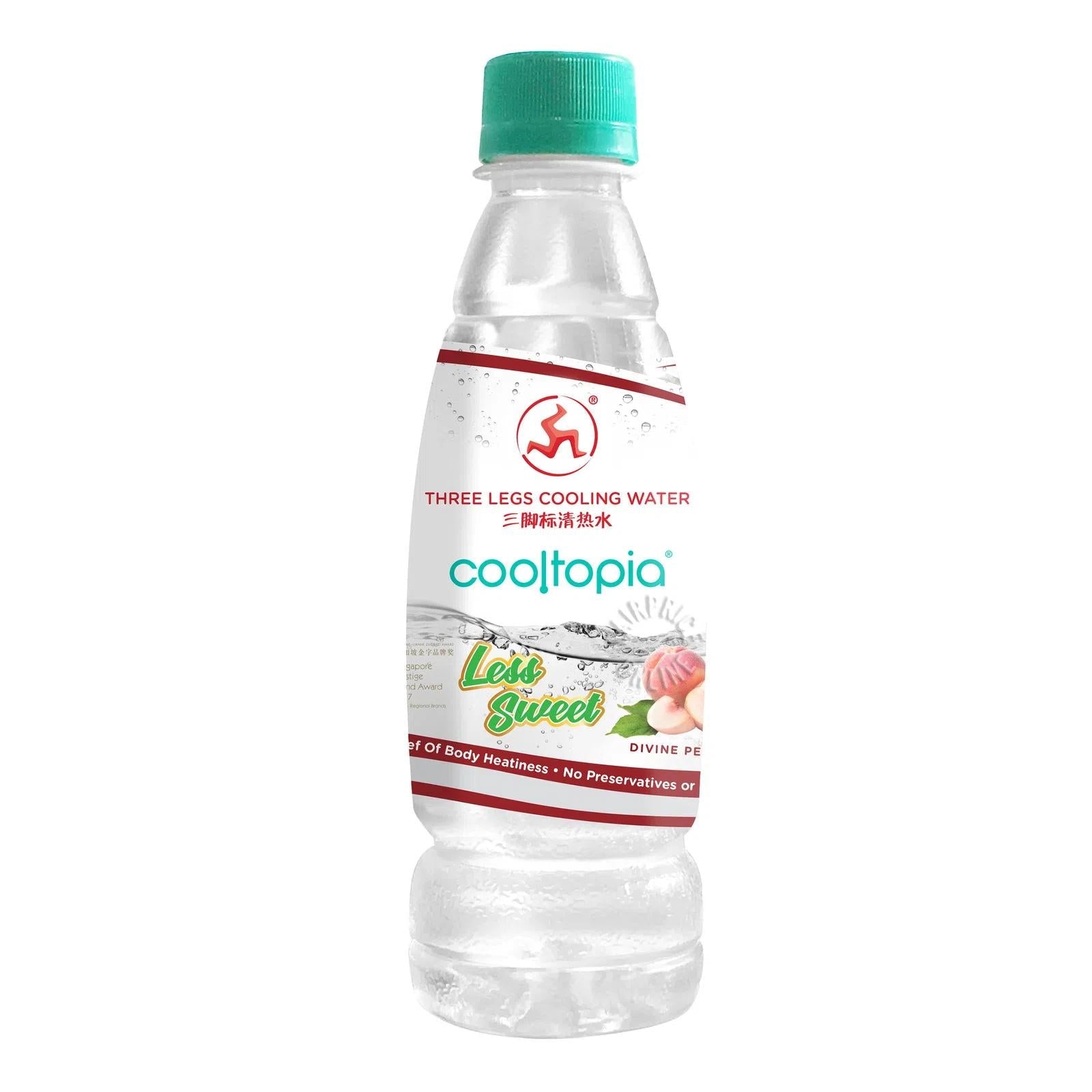 THREE LEGS PEACH Cooling Water 320ML X 24 BOTTLES - ABSOLUTE MARTTHREE LEGS PEACH Cooling Water 320ML X 24 BOTTLES