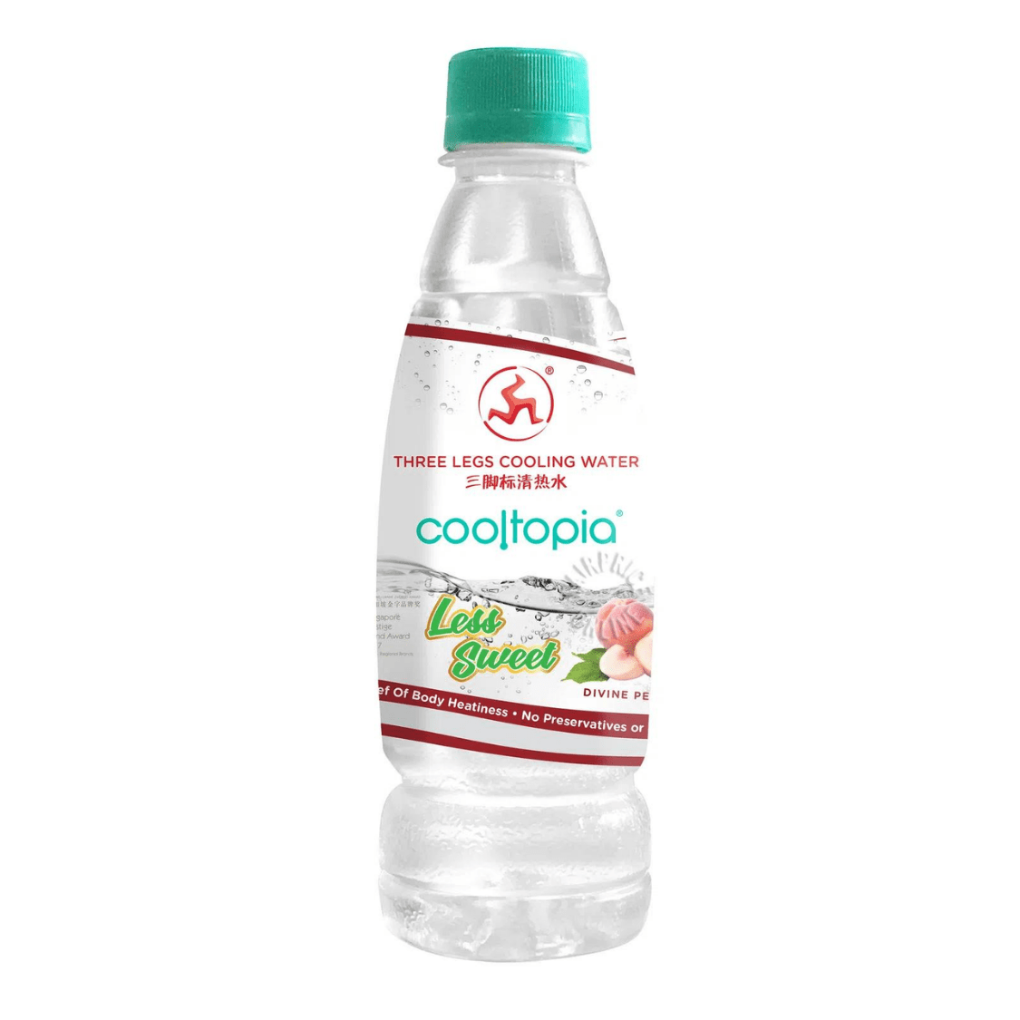 THREE LEGS PEACH Cooling Water 320ML X 24 BOTTLES - ABSOLUTE MARTTHREE LEGS PEACH Cooling Water 320ML X 24 BOTTLESAsian Drinks