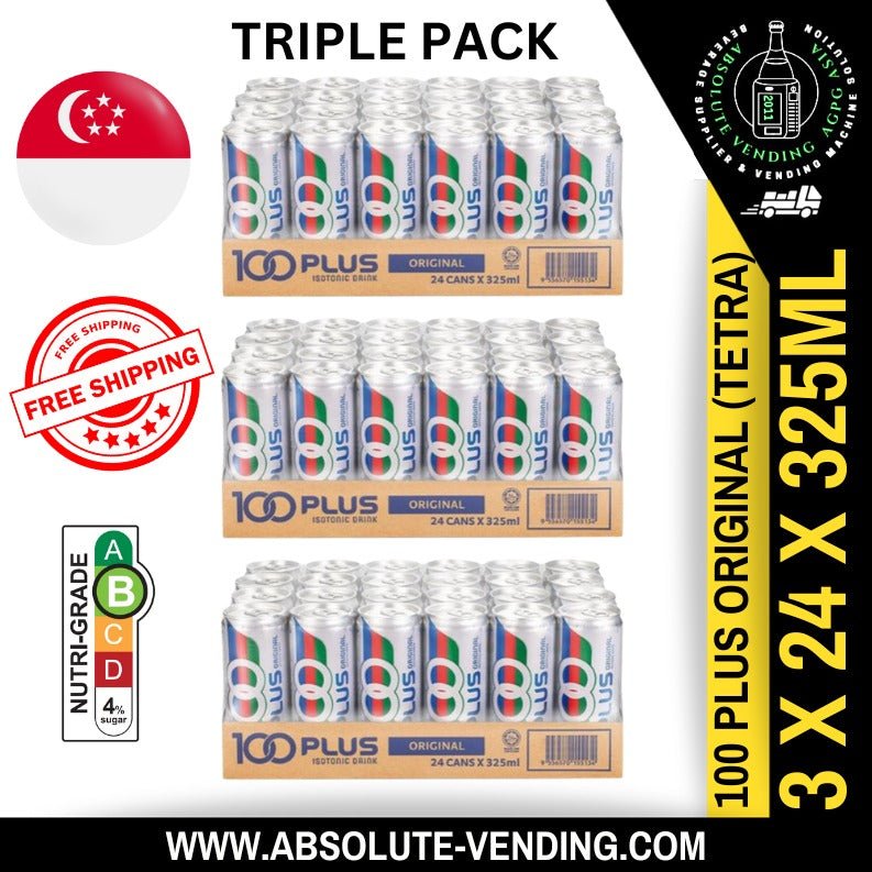 [TRIPLE BUNDLE] F&N 100 Plus 325ML X 24 X 3 (CAN) - ABSOLUTE MART[TRIPLE BUNDLE] F&N 100 Plus 325ML X 24 X 3 (CAN)