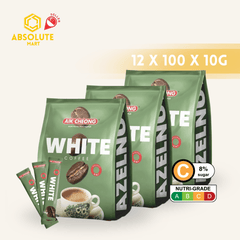 [TRIPLE PACK] AIK CHEONG White Coffee 4 - IN - 1 Hazelnut 3 X 12 X 38G (SACHET) - ABSOLUTE MART[TRIPLE PACK] AIK CHEONG White Coffee 4 - IN - 1 Hazelnut 3 X 12 X 38G (SACHET)Instant Coffees & Coffee Granules