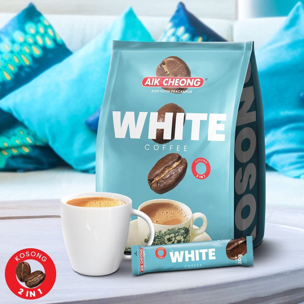 [TRIPLE PACK] AIK CHEONG White Coffee Kosong 2 - IN - 1 No Sugar 3 X 12 X 30G (SACHET) - ABSOLUTE MART[TRIPLE PACK] AIK CHEONG White Coffee Kosong 2 - IN - 1 No Sugar 3 X 12 X 30G (SACHET)