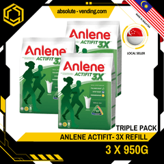 [TRIPLE PACK] ANLENE 3X Actifit Regular 950G X 3 (PACKETS) - ABSOLUTE MART[TRIPLE PACK] ANLENE 3X Actifit Regular 950G X 3 (PACKETS)