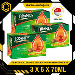 [TRIPLE PACK] BRAND'S Essence of Chicken Cordyceps 70ML X 18 (BOTTLE) - ABSOLUTE MART[TRIPLE PACK] BRAND'S Essence of Chicken Cordyceps 70ML X 18 (BOTTLE)
