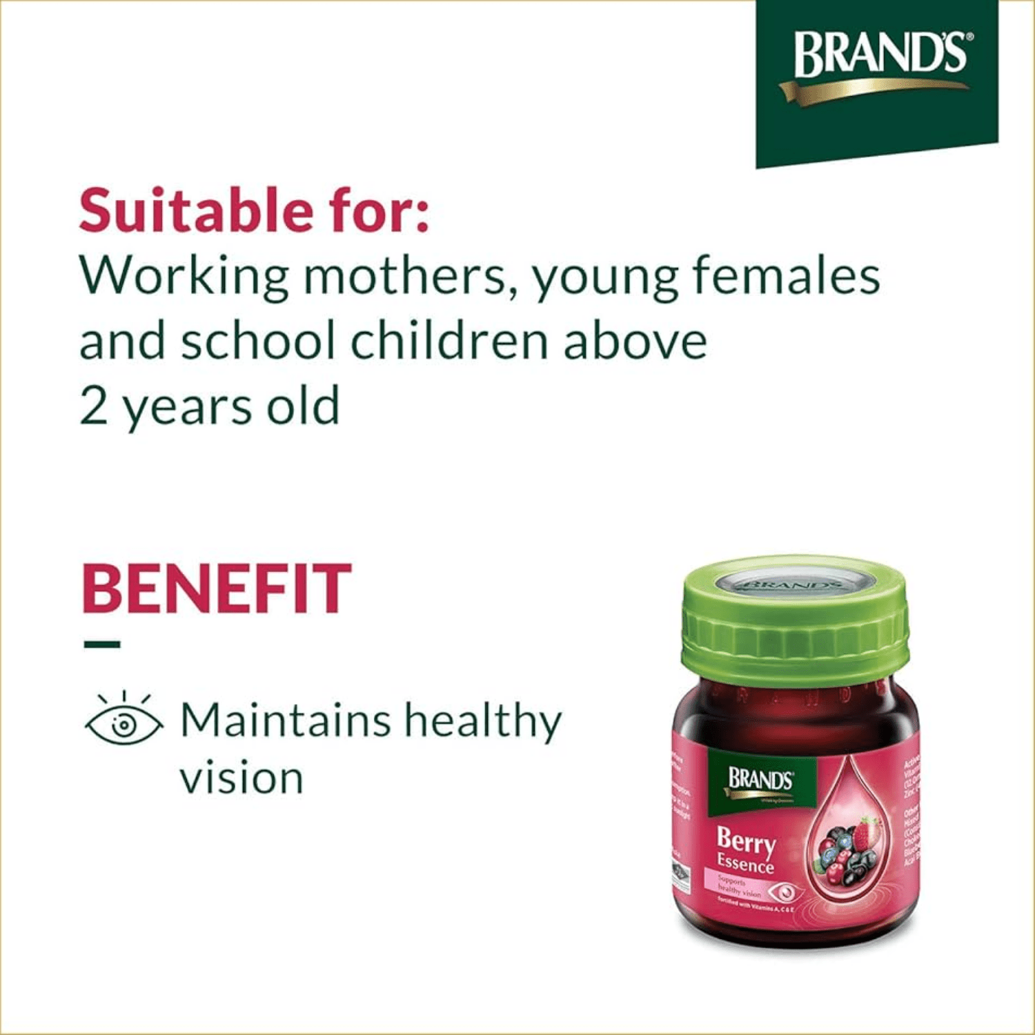 [TRIPLE PACK] BRAND'S Innershine Berry Essence with Vit E12 42ML X 6 X 3 Pack (GLASS) - ABSOLUTE MART[TRIPLE PACK] BRAND'S Innershine Berry Essence with Vit E12 42ML X 6 X 3 Pack (GLASS)Brands Essence