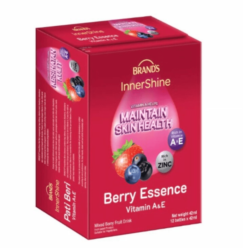 [TRIPLE PACK] BRAND'S Innershine Berry Essence with Vit E12 42ML X 6 X 3 Pack (GLASS) - ABSOLUTE MART[TRIPLE PACK] BRAND'S Innershine Berry Essence with Vit E12 42ML X 6 X 3 Pack (GLASS)Brands Essence
