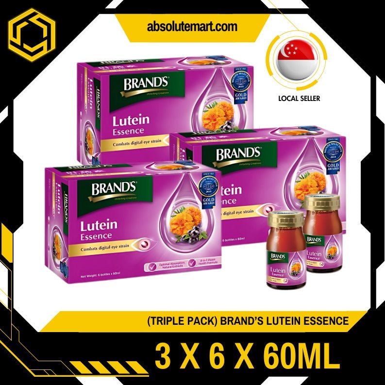 [TRIPLE PACK] BRAND'S Lutein Essence 60ML X 6 X 3 Pack (GLASS) - ABSOLUTE MART[TRIPLE PACK] BRAND'S Lutein Essence 60ML X 6 X 3 Pack (GLASS)