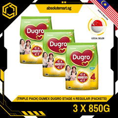 [TRIPLE PACK] DUMEX DUGRO Stage 4 Regular 850G X 3 (PACKETS) - ABSOLUTE MART[TRIPLE PACK] DUMEX DUGRO Stage 4 Regular 850G X 3 (PACKETS)