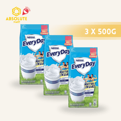 [TRIPLE PACK] EVERYDAY Full Cream Milk Powder Refill Pack 500G X 3 (PACKETS) - ABSOLUTE MART[TRIPLE PACK] EVERYDAY Full Cream Milk Powder Refill Pack 500G X 3 (PACKETS)Powdered Milk
