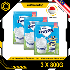 [TRIPLE PACK] EVERYDAY Full Cream Milk Powder Refill Pack 800G X 3 (PACKETS) - ABSOLUTE MART[TRIPLE PACK] EVERYDAY Full Cream Milk Powder Refill Pack 800G X 3 (PACKETS)