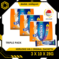 [TRIPLE PACK] HORLICKS 3 - IN - 1 3 PACK X 10 X 28G (SACHET) - ABSOLUTE MART[TRIPLE PACK] HORLICKS 3 - IN - 1 3 PACK X 10 X 28G (SACHET)