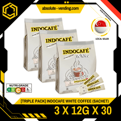 [TRIPLE PACK] INDOCAFE White Coffee 3 Pack X 30 X 12G (SACHET) - ABSOLUTE MART[TRIPLE PACK] INDOCAFE White Coffee 3 Pack X 30 X 12G (SACHET)