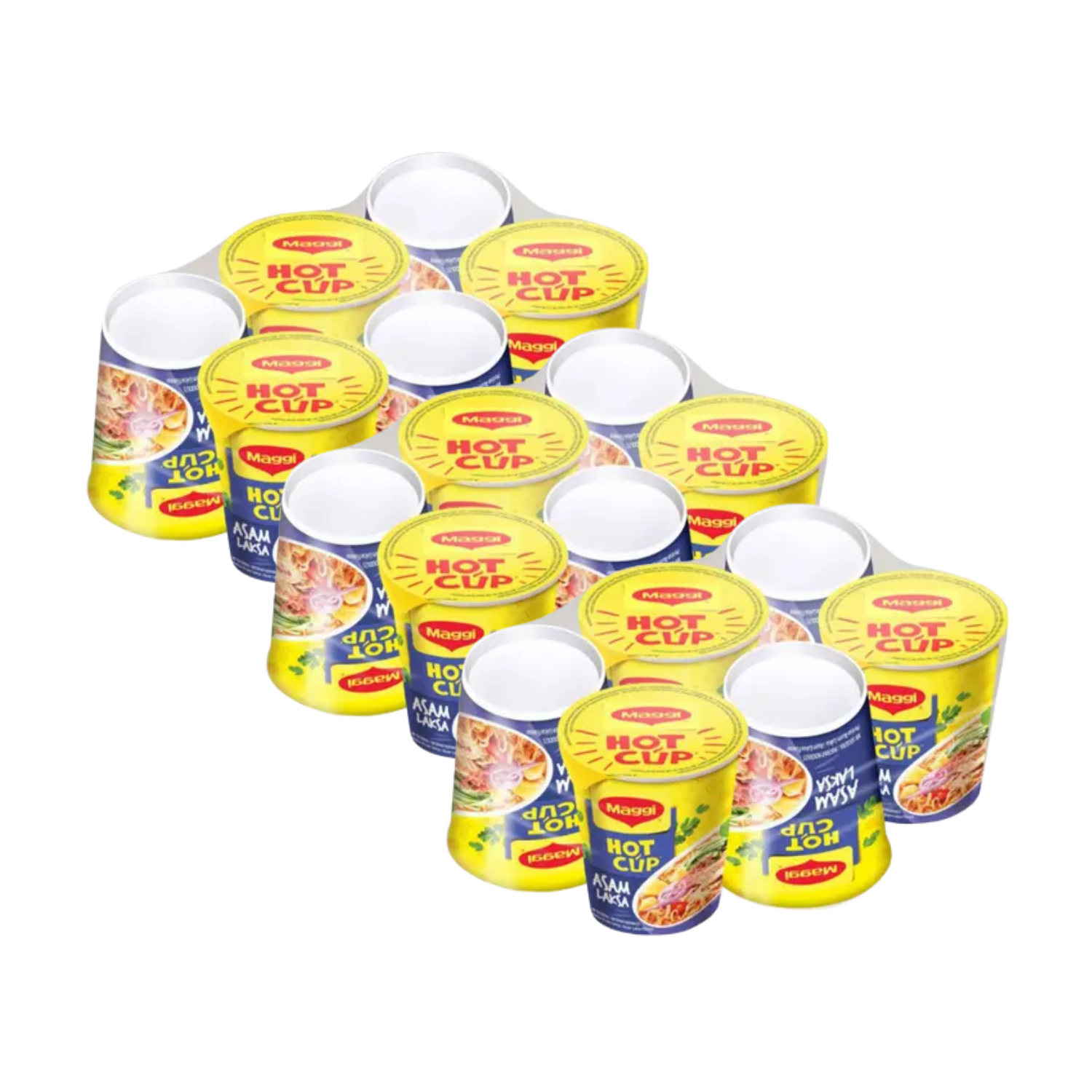 [TRIPLE PACK] MAGGI Asam Laksa HOT CUP Noodles 61G X 6 X 3 (CUPS) - ABSOLUTE MART[TRIPLE PACK] MAGGI Asam Laksa HOT CUP Noodles 61G X 6 X 3 (CUPS)Instant Noodles