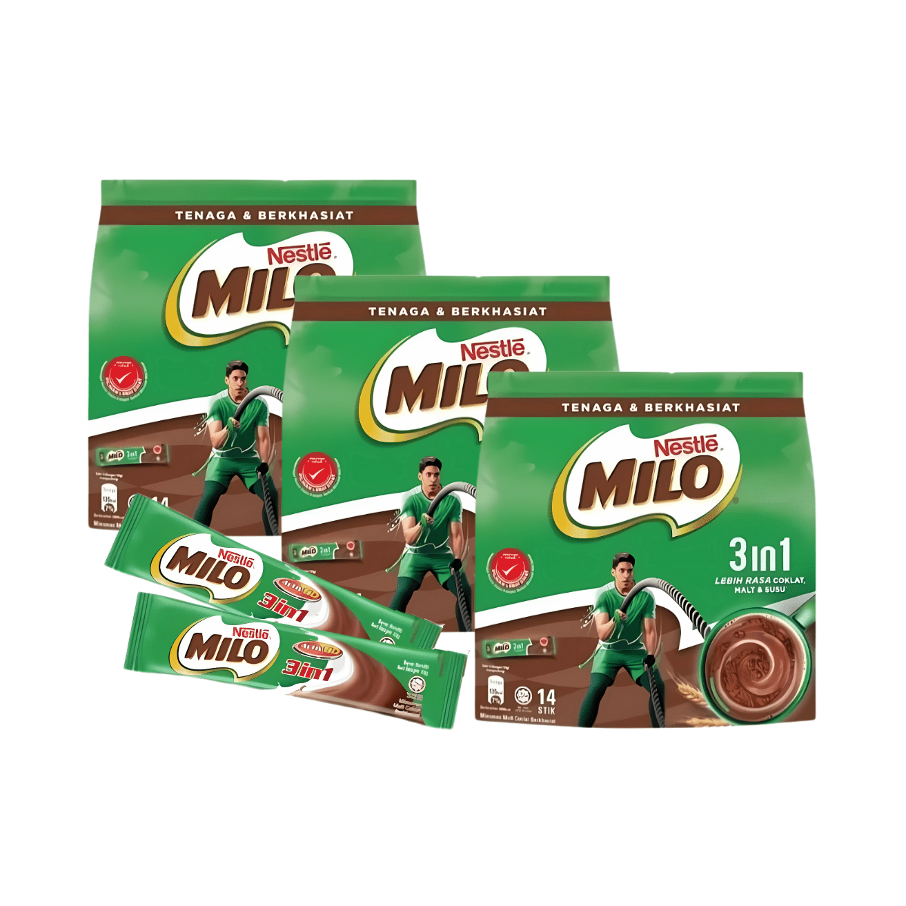 [TRIPLE PACK] MILO 3 IN 1 ACTIV GO 3 PACKS X 14 STICKS X 33G - ABSOLUTE MART[TRIPLE PACK] MILO 3 IN 1 ACTIV GO 3 PACKS X 14 STICKS X 33GMalt Drinks