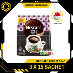 [TRIPLE PACK] NESCAFE KOPI O 2 - IN - 1 3 PACK X 15 STICKS X 16G (SACHET) - ABSOLUTE MART[TRIPLE PACK] NESCAFE KOPI O 2 - IN - 1 3 PACK X 15 STICKS X 16G (SACHET)