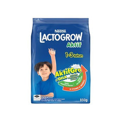[TRIPLE PACK] NESTLE Lactogrow Active 1 - 3 Years 850G X 3 (PACKETS) - ABSOLUTE MART[TRIPLE PACK] NESTLE Lactogrow Active 1 - 3 Years 850G X 3 (PACKETS)