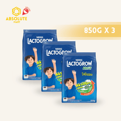 [TRIPLE PACK] NESTLE Lactogrow Active 1 - 3 Years 850G X 3 (PACKETS) - ABSOLUTE MART[TRIPLE PACK] NESTLE Lactogrow Active 1 - 3 Years 850G X 3 (PACKETS)Powdered Milk