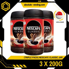 [TRIPLE PACK] NESTLE Nescafe Classic 200G X 3 (GLASS) - ABSOLUTE MART[TRIPLE PACK] NESTLE Nescafe Classic 200G X 3 (GLASS)