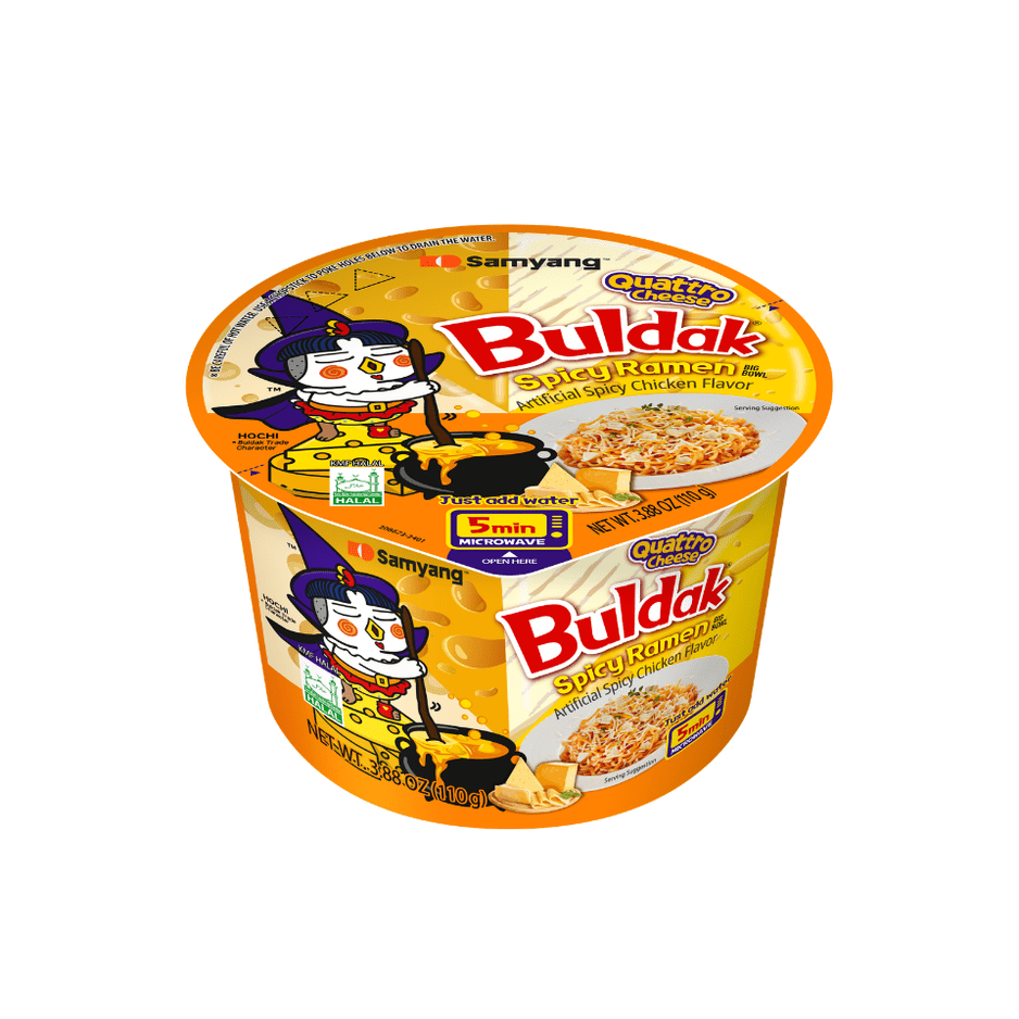 [TRIPLE PACK] SAMYANG Hot Quattro Cheese Chicken Ramen 105G X 3 (BOWL) - ABSOLUTE MART[TRIPLE PACK] SAMYANG Hot Quattro Cheese Chicken Ramen 105G X 3 (BOWL)Instant Noodles