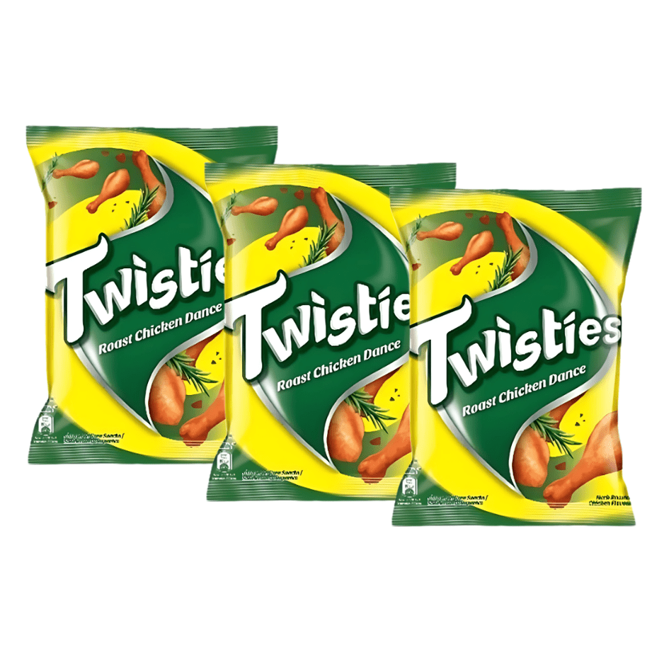 [TRIPLE PACK] TWISTIES Roasted Chicken Dance 140G X 3 (PACKETS) - ABSOLUTE MART[TRIPLE PACK] TWISTIES Roasted Chicken Dance 140G X 3 (PACKETS)Corn Chips