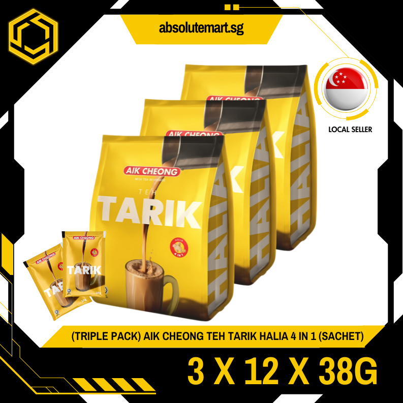 [TRIPLE PACK] AIK CHEONG Teh Halia 4-IN-1 3 X 12 X 38G (SACHET)