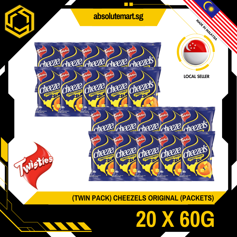 [TWIN BUNDLE] CHEEZELS Original 2 X 10 X 60G (PACKETS) - ABSOLUTE MART[TWIN BUNDLE] CHEEZELS Original 2 X 10 X 60G (PACKETS)