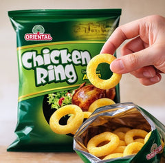 [TWIN BUNDLE] ORIENTAL Chicken Rings 2 X 30 X 14G (PACKETS) - ABSOLUTE MART[TWIN BUNDLE] ORIENTAL Chicken Rings 2 X 30 X 14G (PACKETS)Puffed Snacks
