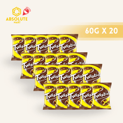 [TWIN BUNDLE] TWISTIES BBQ Curry 60G X 10 X 2 (PACKETS) - ABSOLUTE MART[TWIN BUNDLE] TWISTIES BBQ Curry 60G X 10 X 2 (PACKETS)Corn Chips