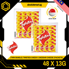 [TWIN BUNDLE] TWISTIES Cheddar Cheese 13G X 24 X 2 (PACKETS) - ABSOLUTE MART[TWIN BUNDLE] TWISTIES Cheddar Cheese 13G X 24 X 2 (PACKETS)