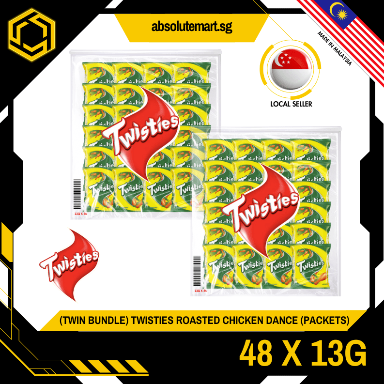 [TWIN BUNDLE] TWISTIES Chicken Dance 13G X 24 X 2 (PACKETS) - ABSOLUTE MART[TWIN BUNDLE] TWISTIES Chicken Dance 13G X 24 X 2 (PACKETS)