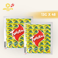 [TWIN BUNDLE] TWISTIES Chicken Dance 13G X 24 X 2 (PACKETS) - ABSOLUTE MART[TWIN BUNDLE] TWISTIES Chicken Dance 13G X 24 X 2 (PACKETS)Corn Chips