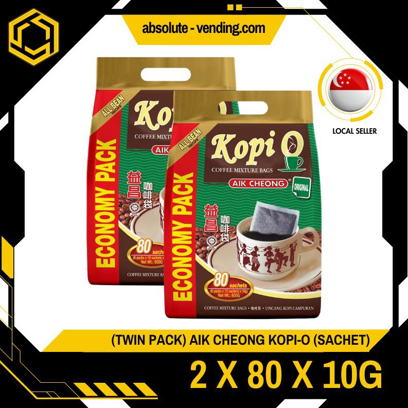 [TWIN PACK] AIK CHEONG KOPI O 2 - IN - 1 2 PACKS X 80 STICKS X 10G (SACHETS) - ABSOLUTE MART[TWIN PACK] AIK CHEONG KOPI O 2 - IN - 1 2 PACKS X 80 STICKS X 10G (SACHETS)